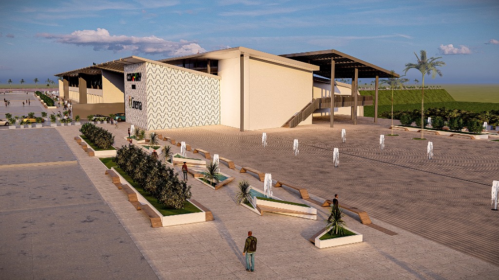 Vue aérienne complète